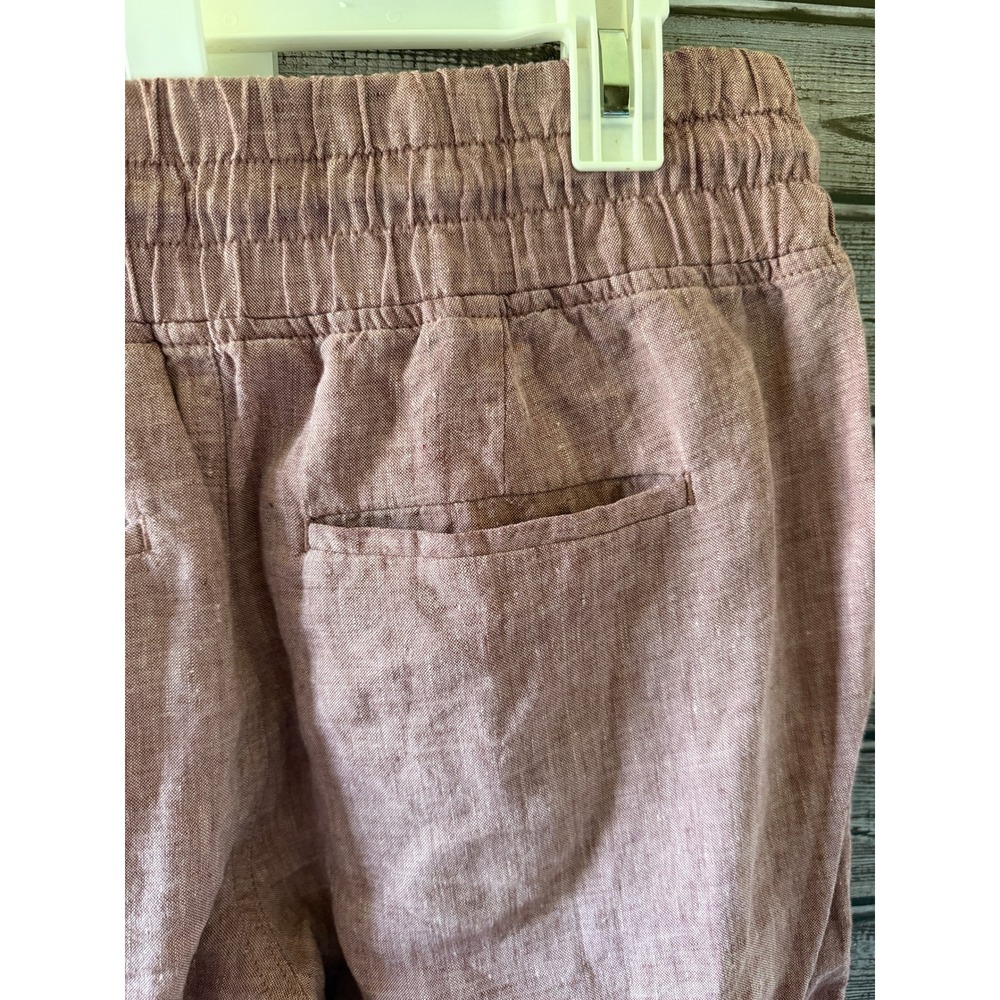 Athleta Women's Wide-Leg  Pants Size 10  Mauve Dusty Rose Pull-On Pockets - Picture 5 of 7